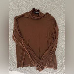 Kittenish Brown Shirt with collar
